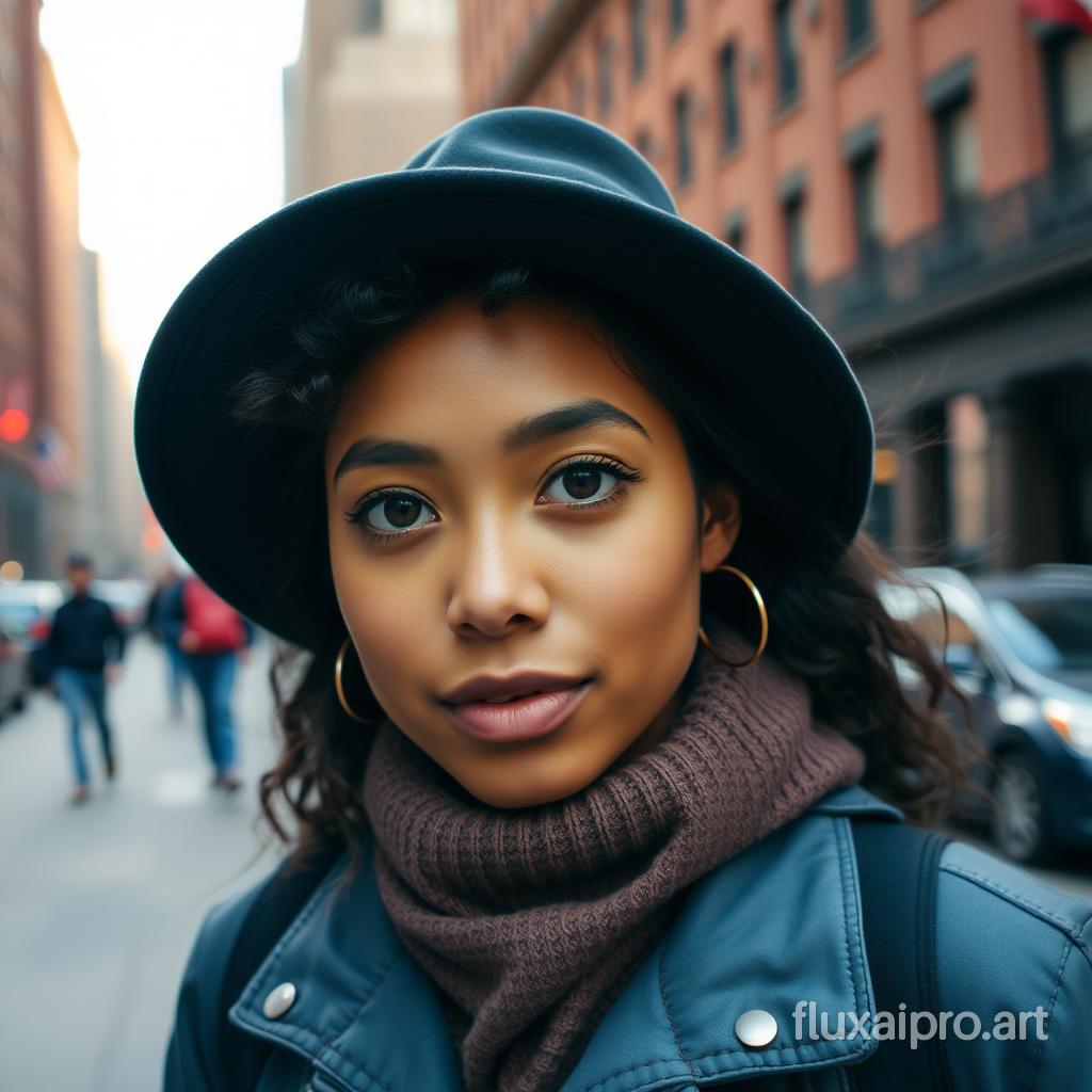 a young woman, New York City