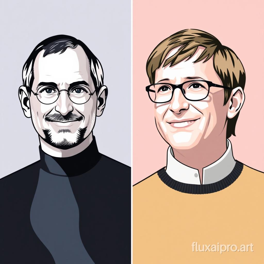 steve jobs y bill gates